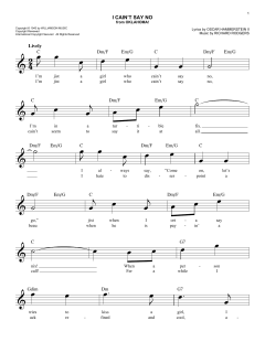 I Cain't Say No von Richard Rodgers (Download) 