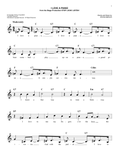 I Love A Piano von Irving Berlin (Download) 