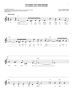 I've Heard That Song Before von Jule Styne (Download) 