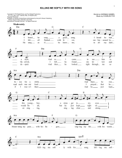 Killing Me Softly With His Song von Roberta Flack (Download) 