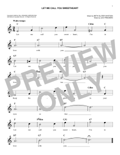 Let Me Call You Sweetheart von Beth Slater Whitson (Download) 