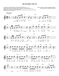Like I'm Gonna Lose You von Meghan Trainor (Download) 