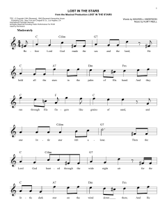 Lost In The Stars von Kurt Weill (Download) 
