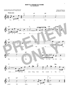Mary's A Grand Old Name von George M. Cohan (Download) 