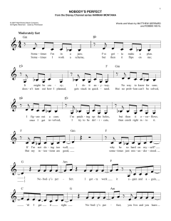 Nobody's Perfect von Hannah Montana (Download) 