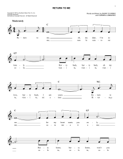 Return To Me von Dean Martin (Download) 