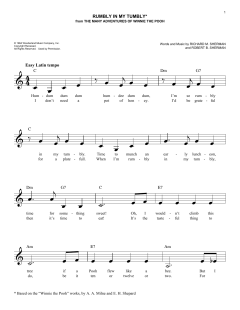 Rumbly In My Tumbly von Robert Bernard Sherman (Download) 
