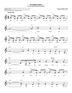 Saturday Night von Jule Styne (Download) 