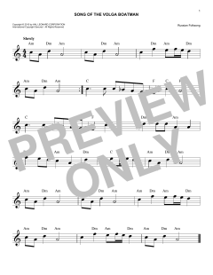Song Of The Volga Boatman (Download) 