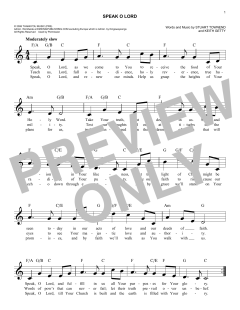 Speak O Lord von Keith Getty (Download) 