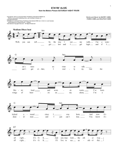 Stayin' Alive von Barry Gibb (Download) 