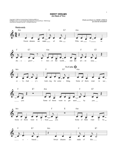 Sweet Dreams von Eurythmics (Download) 