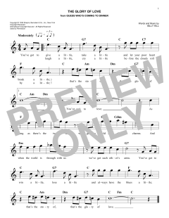 The Glory Of Love von Peggy Lee (Download) 