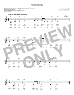 The Star Carol von Alfred Burt (Download) 