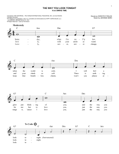The Way You Look Tonight von Jerome Kern (Download) 