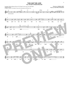 This Can't Be Love von Richard Rodgers (Download) 