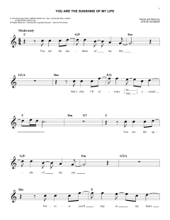 You Are The Sunshine Of My Life von Stevie Wonder (Download) 