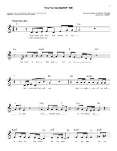 You're The Inspiration von Chicago (Download) 