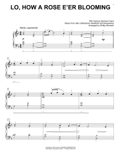 Lo, How A Rose E'er Blooming von Theodore Baker (Download) 