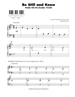 Be Still And Know (Download) 