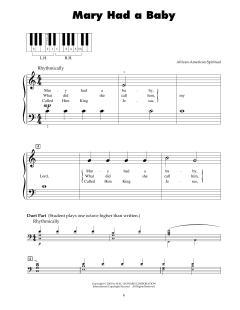 Mary Had A Baby (Download) 