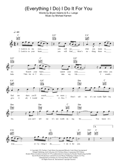 (Everything I Do) I Do It For You von Bryan Adams (Download) 