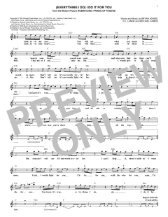 (Everything I Do) I Do It For You von Bryan Adams (Download) 