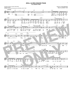 (Roll Along) Wagon Train von Sammy Fain (Download) 