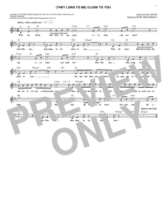 (They Long To Be) Close To You von The Carpenters (Download) 