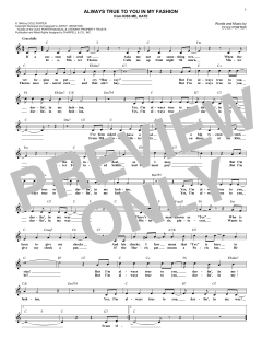 Always True To You In My Fashion von Cole Porter (Download) 