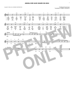 Angels We Have Heard On High von Traditional French Carol (Download) 
