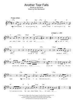 Another Tear Falls von Burt Bacharach (Download) 