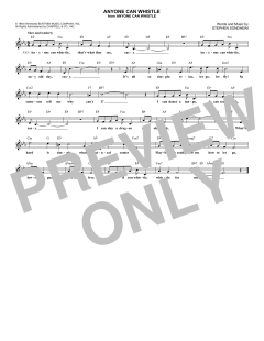 Anyone Can Whistle von Stephen Sondheim (Download) 