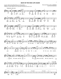 Back In The High Life Again von Stevie Winwood (Download) 