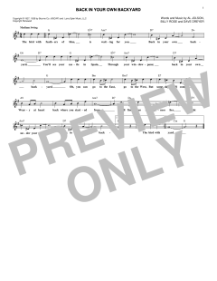 Back In Your Own Backyard von Billy Rose (Download) 