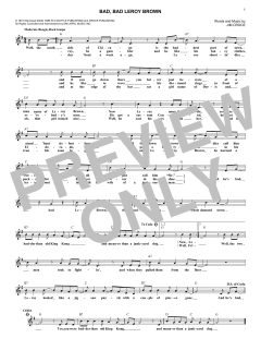 Bad, Bad Leroy Brown von Jim Croce (Download) 
