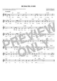 Be Exalted, O God von Brent Chambers (Download) 