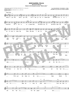 Beer Barrel Polka von Bobby Vinton (Download) 