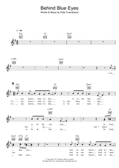 Behind Blue Eyes von The Who (Download) 