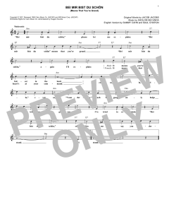 Bei Mir Bist Du Schon von Sammy Cahn (Download) 