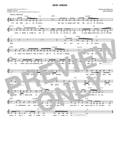 Bein' Green von Frank Sinatra (Download) 