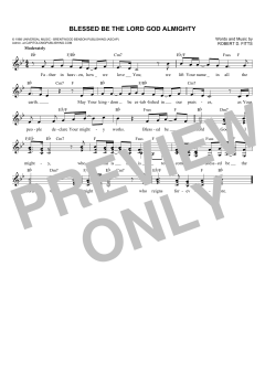 Blessed Be The Lord God Almighty von Robert D. Fitts (Download) 
