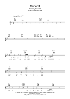 Cabaret von Fred Ebb (Download) 