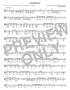 Calendar Girl von Neil Sedaka (Download) 