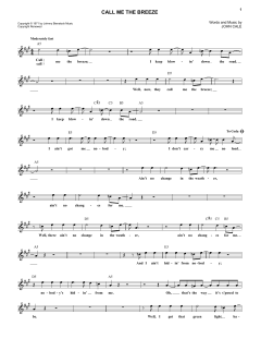 Call Me The Breeze von Lynyrd Skynyrd (Download) 
