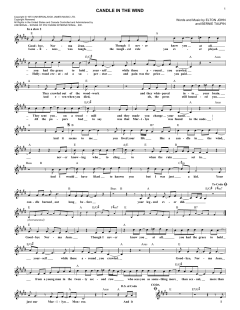 Candle In The Wind von Elton John (Download) 