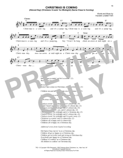 Christmas Is Coming von Lead Belly (Download) 