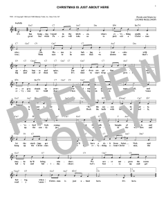 Christmas Is Just About Here von Loonis McGlohon (Download) 