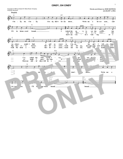 Cindy, Oh Cindy von Eddie Fisher (Download) 