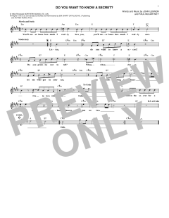 Do You Want To Know A Secret? von The Beatles (Download) 